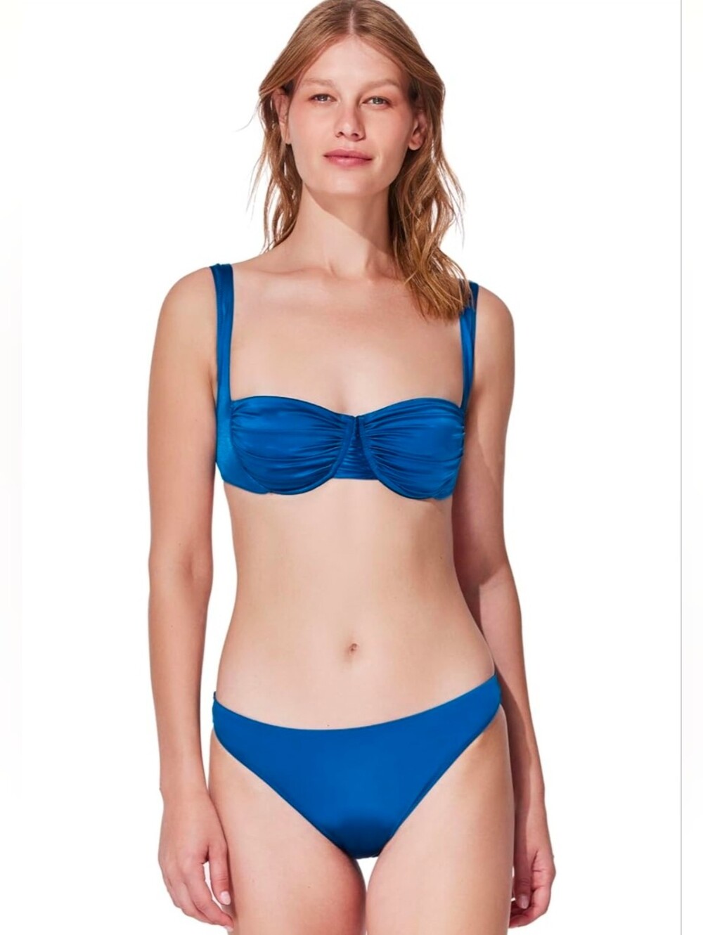 Gottex Navy Blue Satiny Bikini Medium